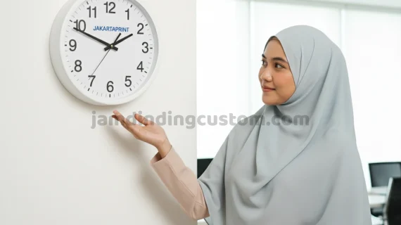 Jam Dinding Custom Souvenir Hari Jadi Perusahaan